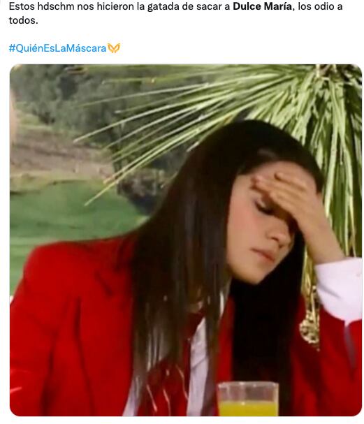 Memes de la eliminación de Dulce María como Leona en '¿Quién es la Máscara?'