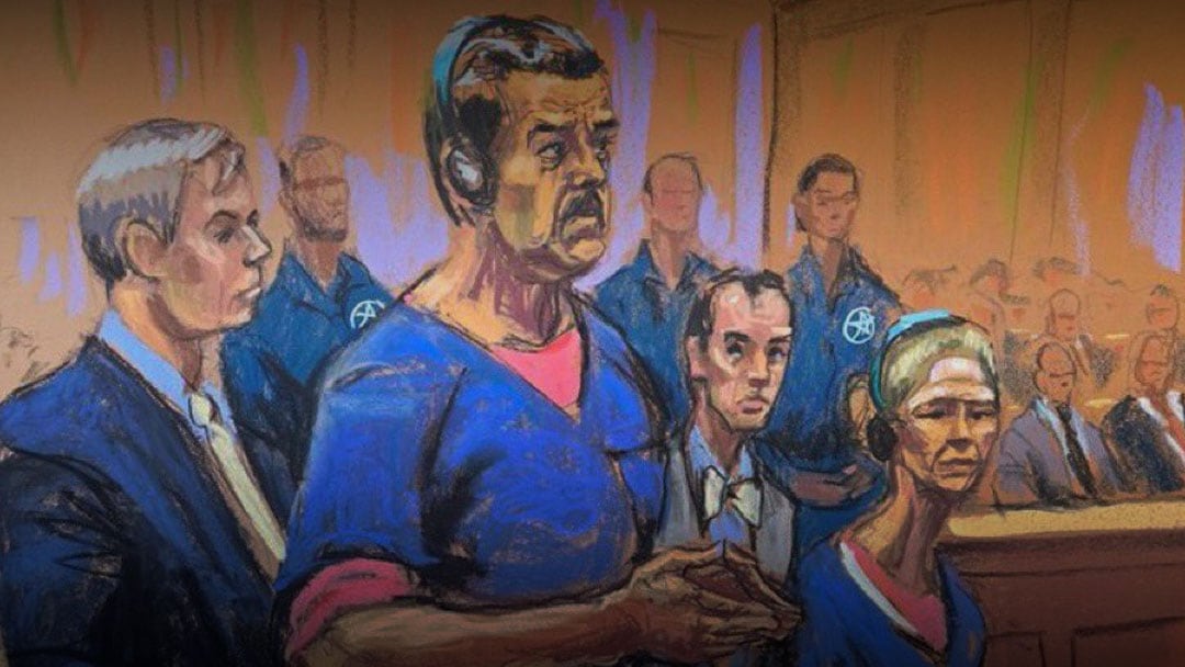 Nicolás Maduro: difunden dibujos de su audiencia judicial