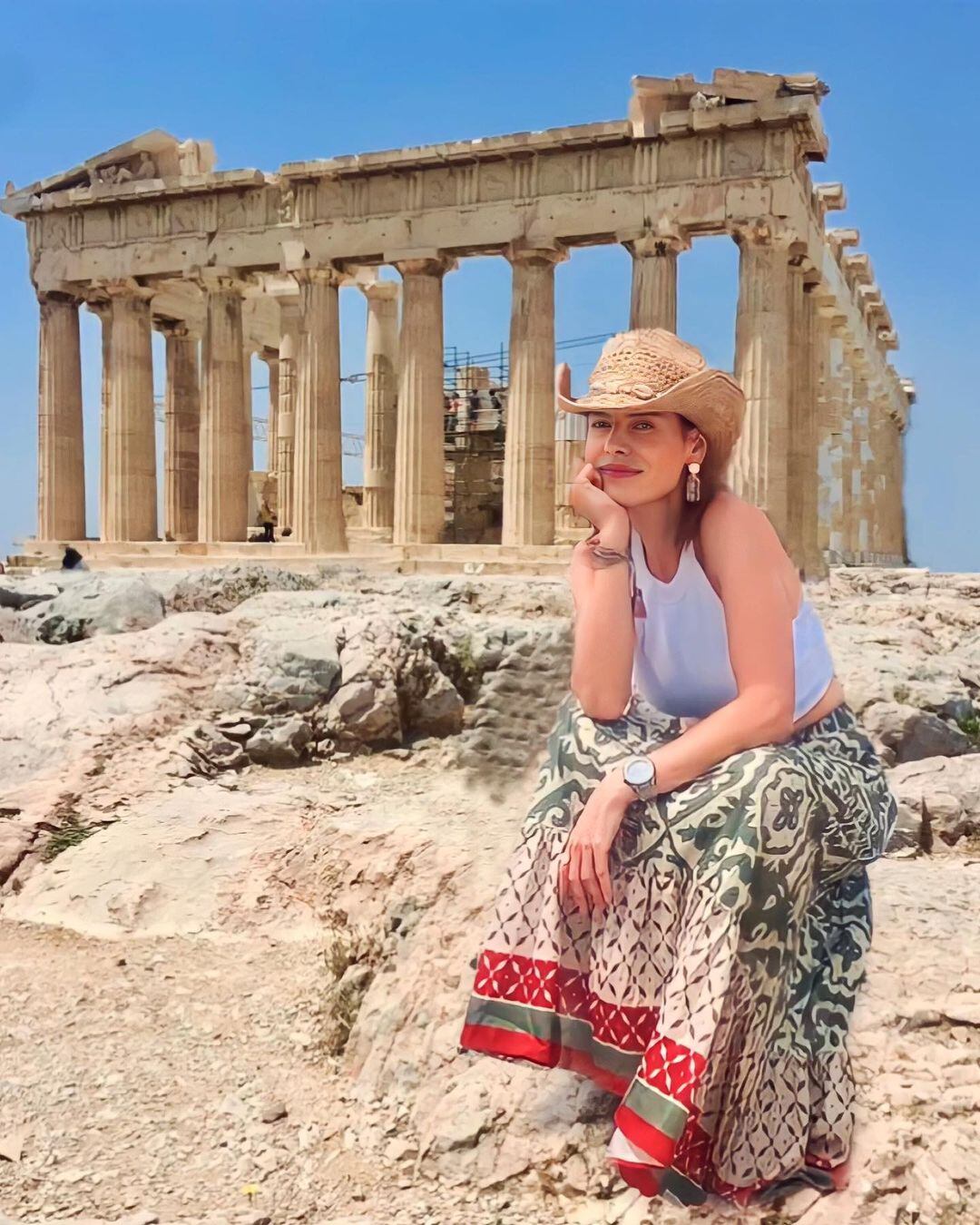 Al final, Gaby Platas terminó con la fotografía perfecta y sin extraños