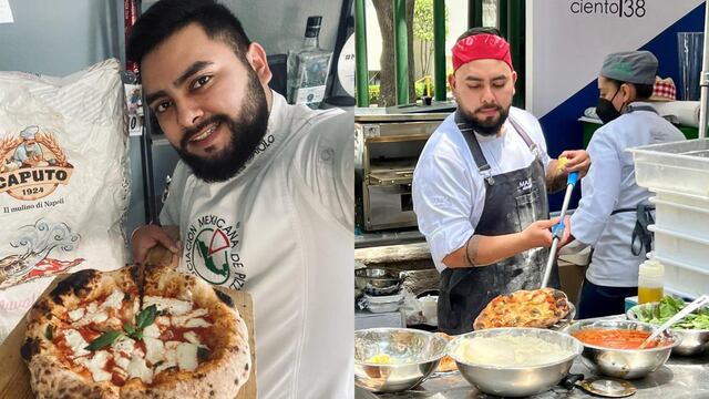 Joshua Serrano, pizzero.