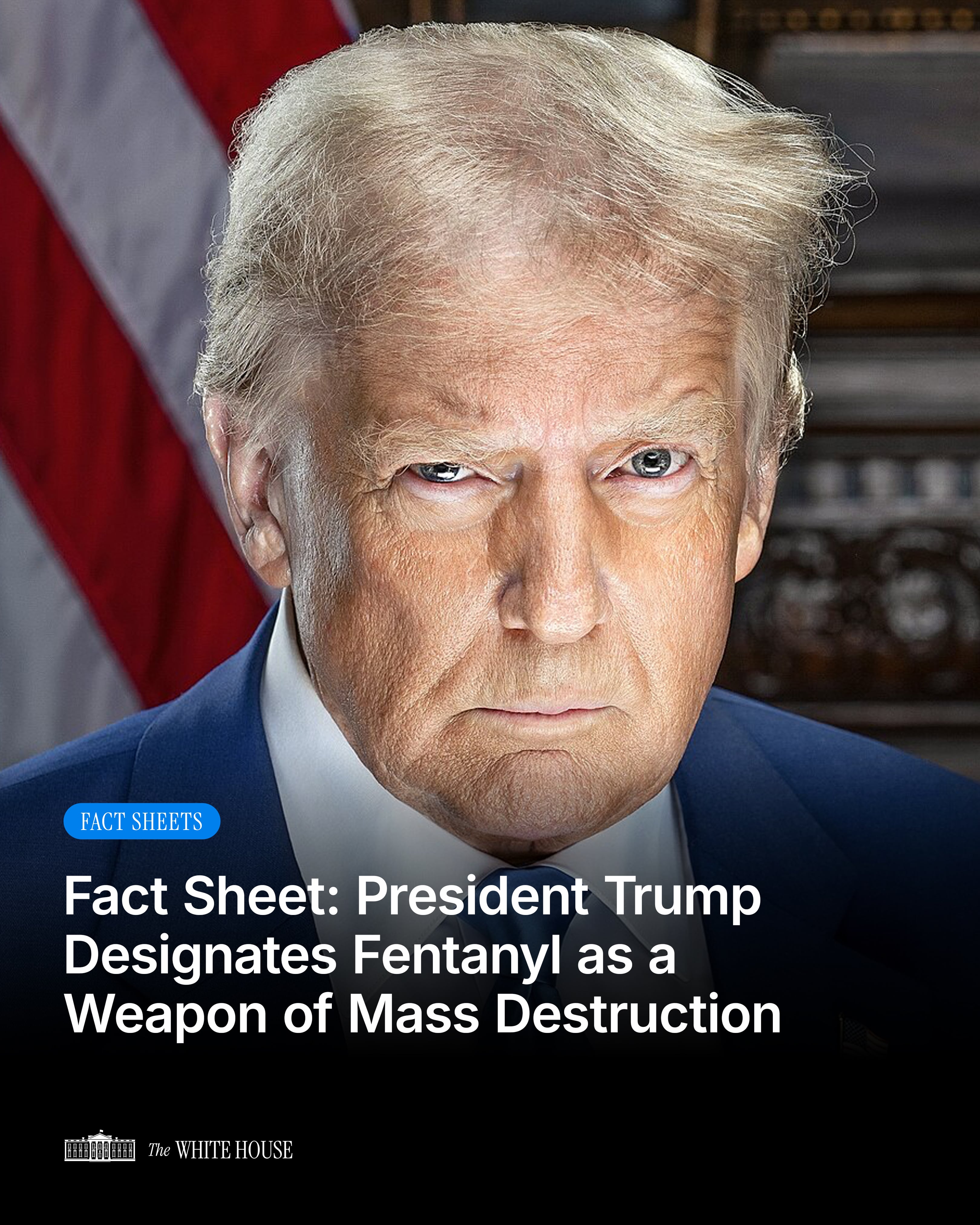 Donald Trump designa el fentanilo como arma de destrucción masiva