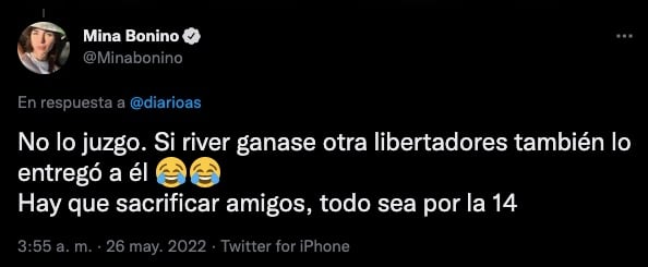 Mina Bonino, esposa Federico Valverde