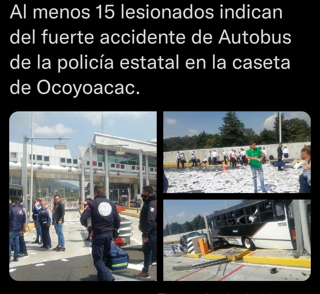 Accidente en la autopista México-Toluca