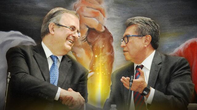 Ricardo Monreal y Marcelo Ebrard