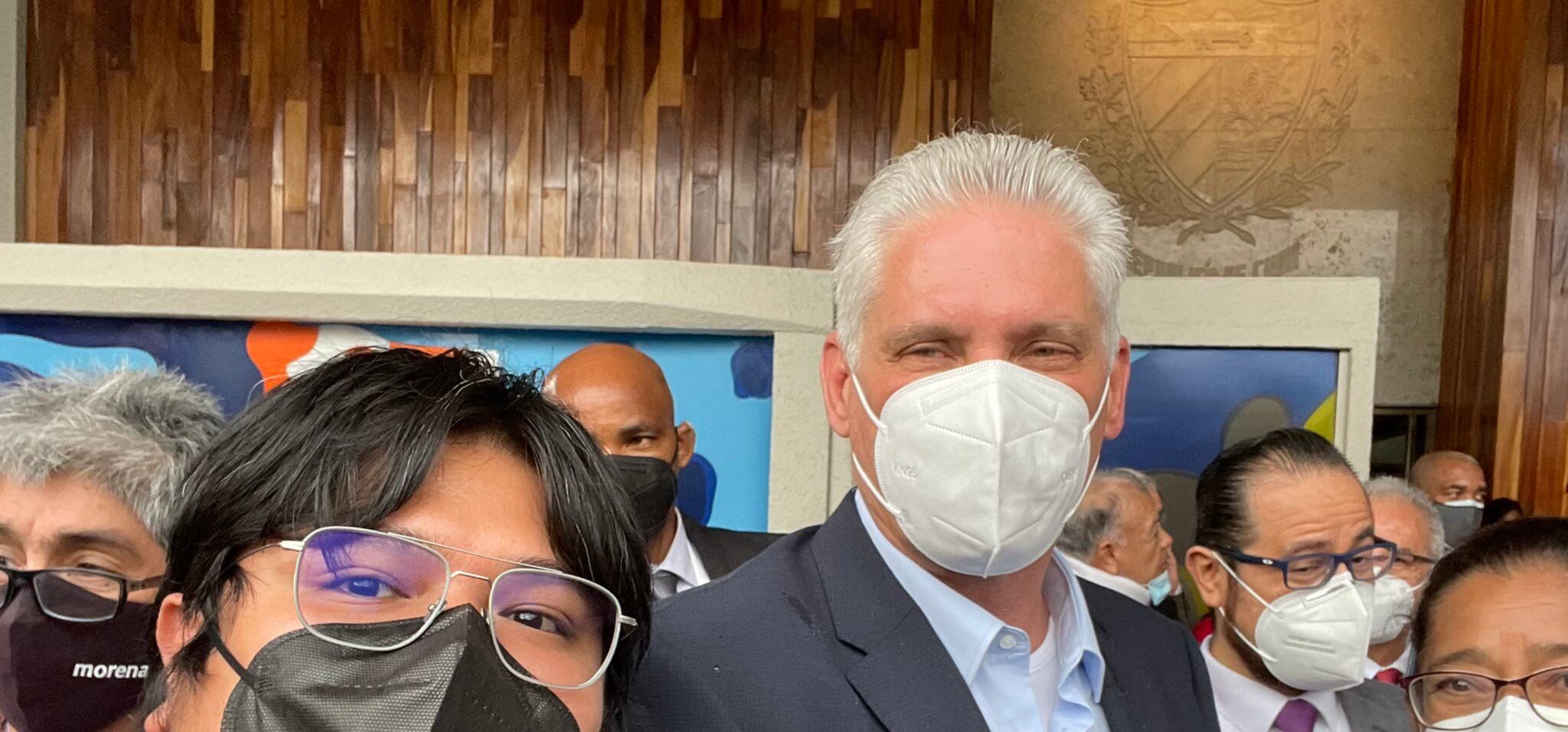 Miguel Díaz-Canel y Gibrán Ramírez