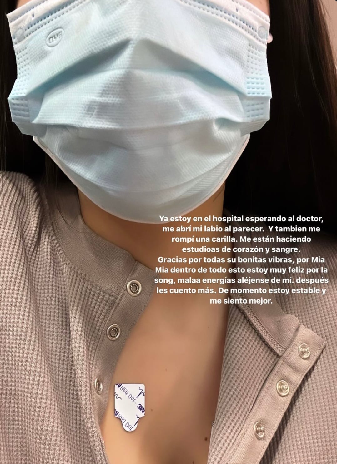 Kenia Os necesitará sutura en el labio y se rompió una carilla