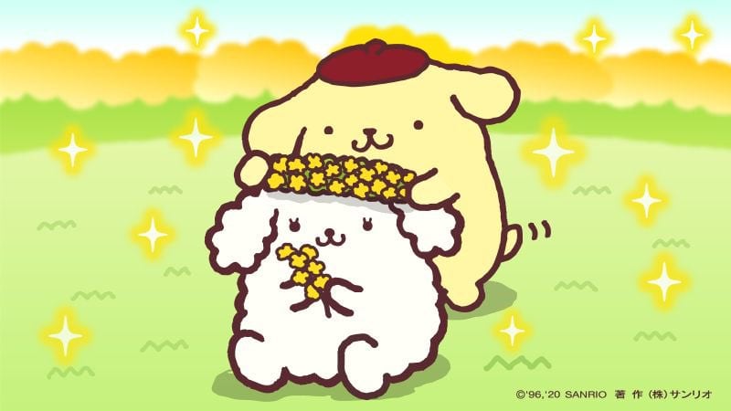 Pompompurin y Macaroon