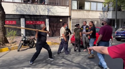 Agresión que ocurrió en la calle