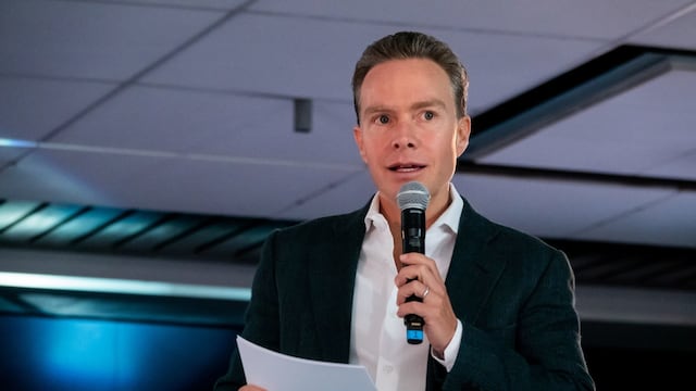Manuel Velasco Coello durante la inauguración de la Convención Nacional del partido “Repensando el Futuro en Verde” en la Expo Santa Fe.