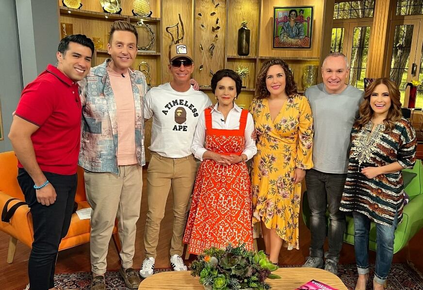 Erik Rubín, Angélica Vale y Alex Gou en Ventaneando