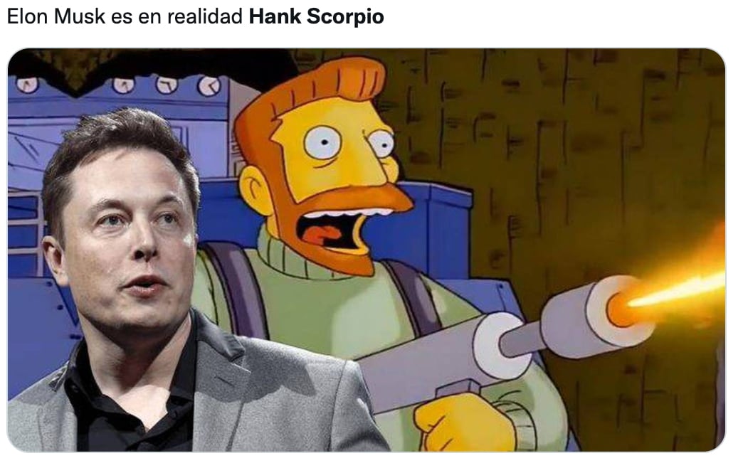 Elon Musk y Hank Scorpio