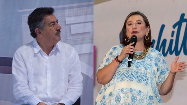Javier Lamarque, alcalde de Cajeme, y Xóchitl Gálvez