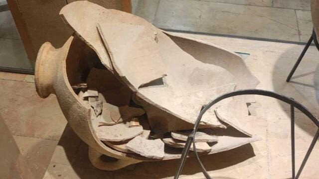 Niño rompió una vasija de 3 mil 500 años