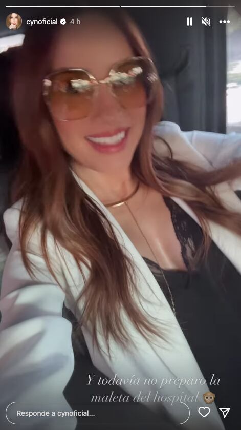 Cynthia Rodríguez se va de viaje, antes del nacimiento de León
