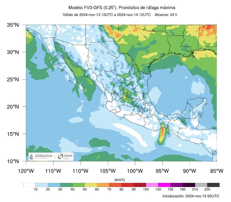 Frío en México del 13 al 15 de noviembre