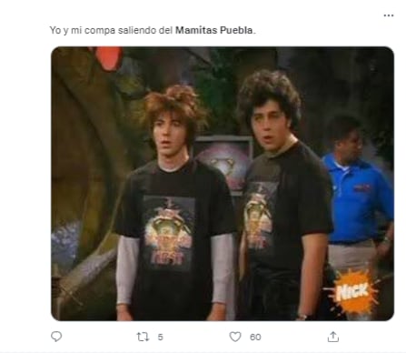 Meme sobre Mamitas Puebla.