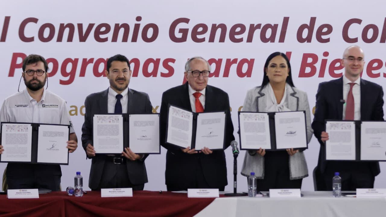 ISSSTE firma convenio para colaborar con Programas del Bienestar