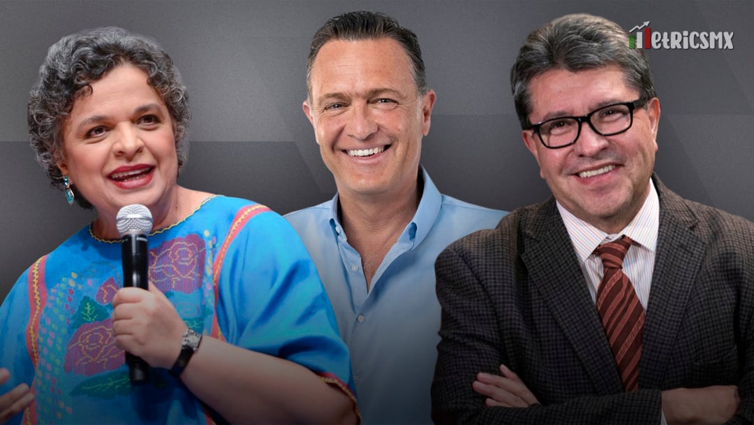 Beatriz Paredes, Mauricio Kuri y Ricardo Monreal