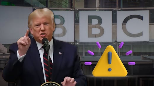 Trump estalla contra la BBC y amenaza con demandarla por mil millones de dólares
