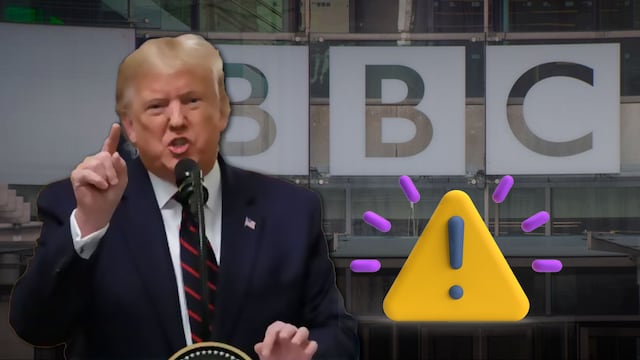 Trump estalla contra la BBC y amenaza con demandarla por mil millones de dólares