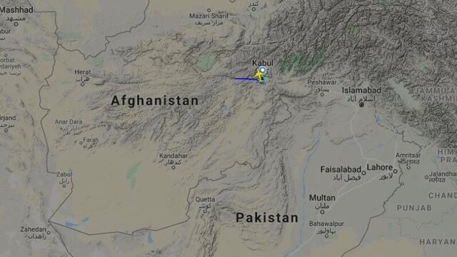 Se estrella avión en Afganistán.