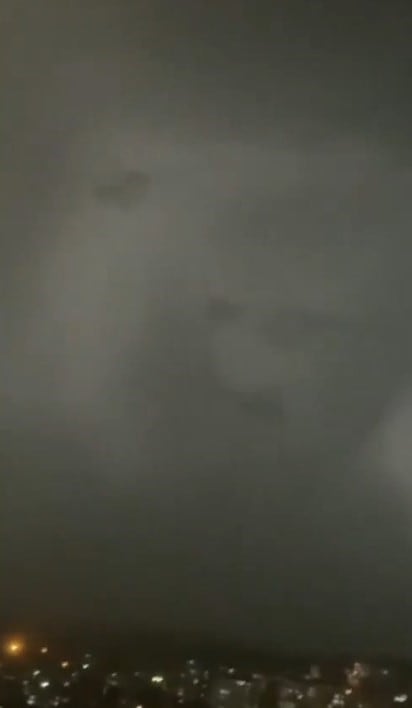 Cara de un demonio captada durante tormenta en Turquía