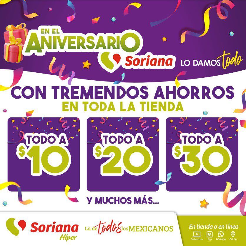 Ofertas de Aniversario Soriana 2023