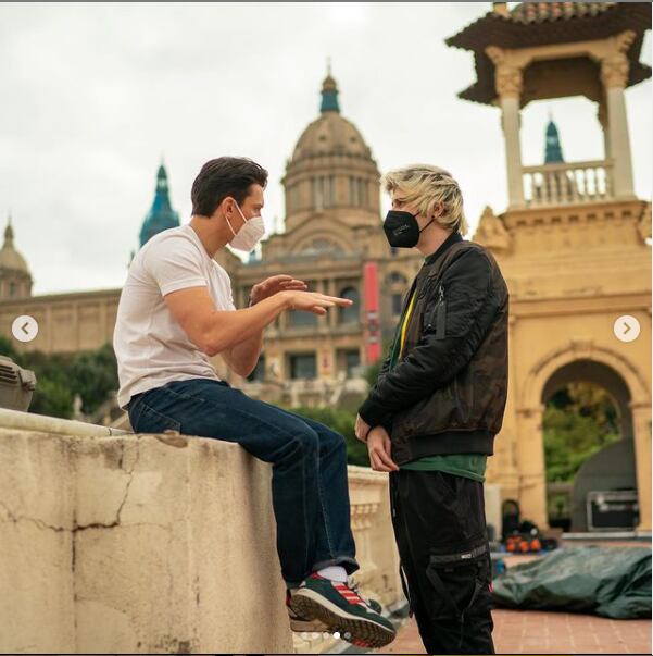 El Rubius estuvo en las grabaciones de 'Uncharted' con Tom Holland