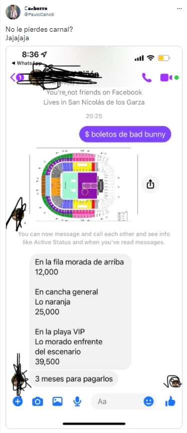 Reventa de boletos para ver a Bad Bunny