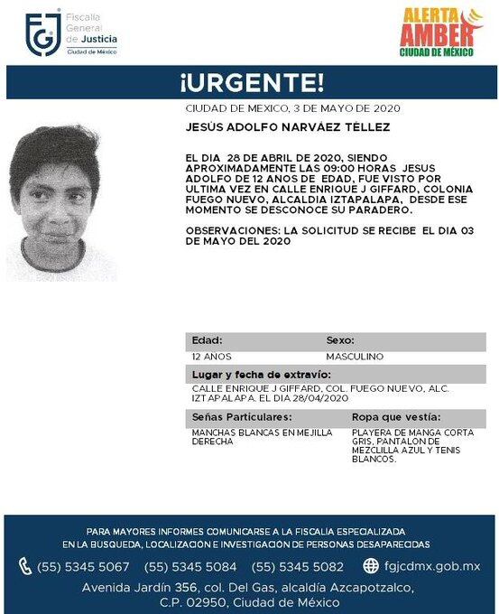 Ficha de búsqueda de Jesús.