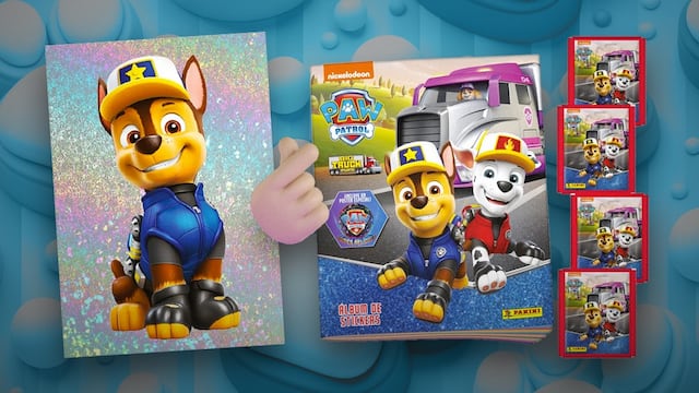 Este es el álbum de estampas de Paw Patrol
