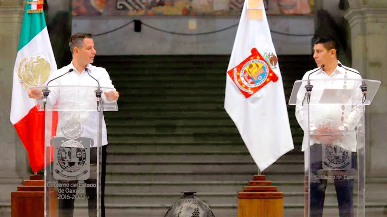 Alejandro Murat y Salomón Jara inician proceso de transición en Oaxaca