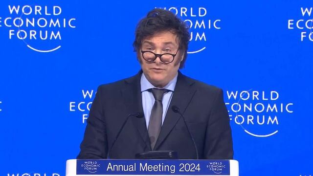 Javier Milei en Davos comparte polémico mensaje durante participación en el foro económico