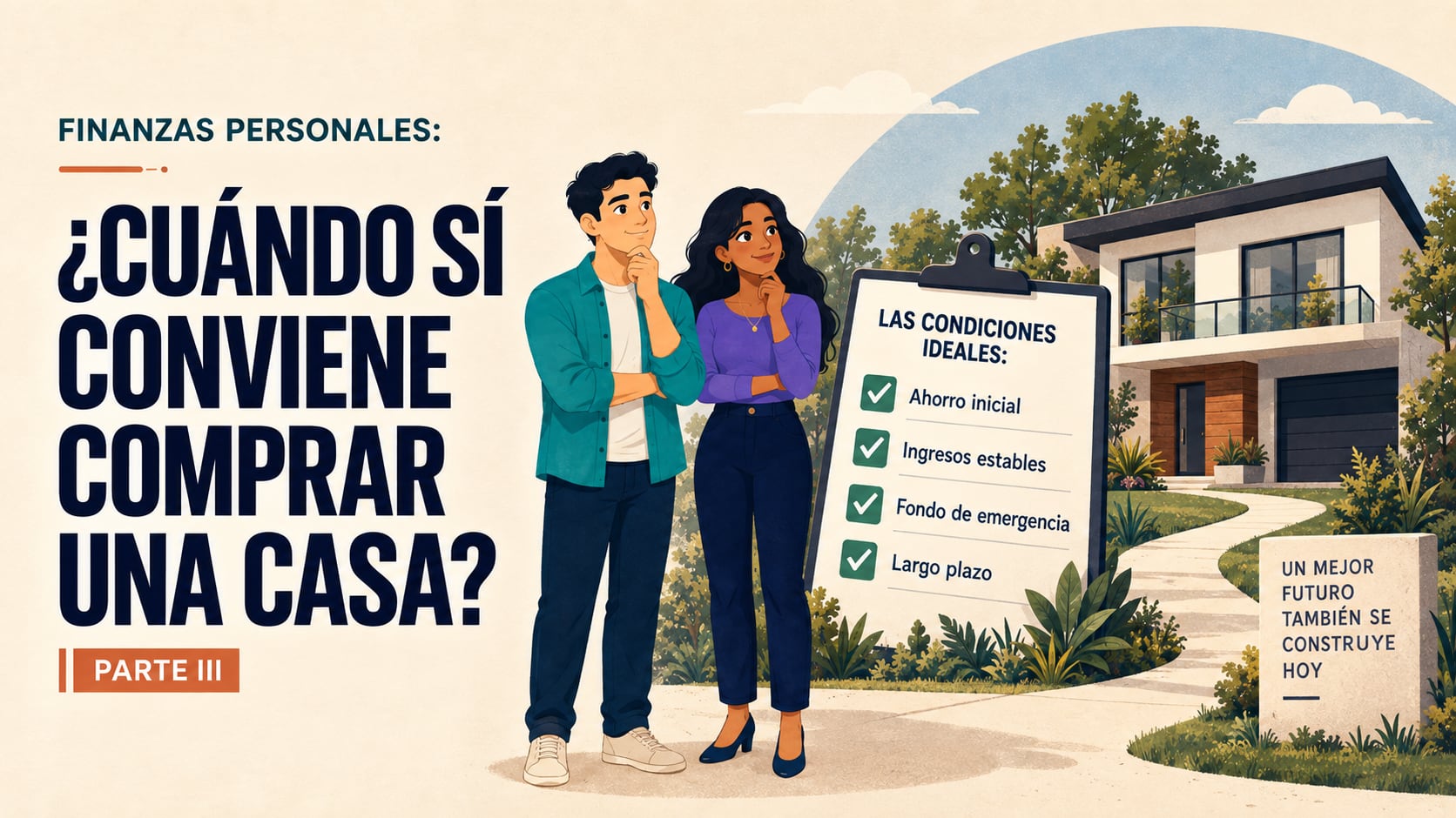 Finanzas personales: ¿cuándo sí conviene comprar una casa? Parte III