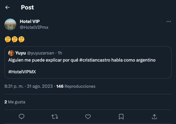 Cristian Castro llega hablando como argentino a Hotel VIP