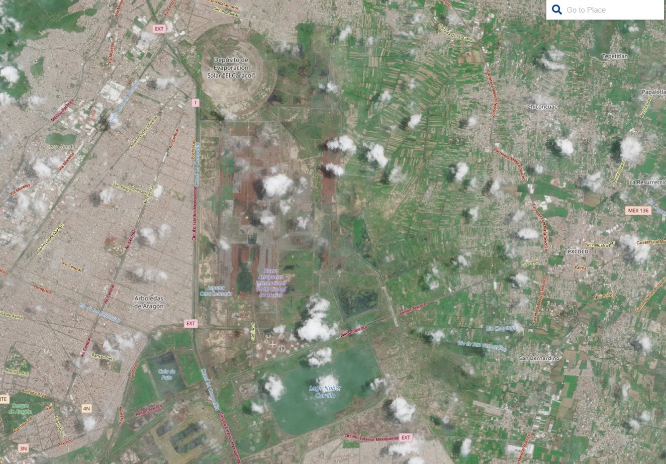 Nuevas fotos de las ruinas del NAICM ahora desde el Sentinel-2