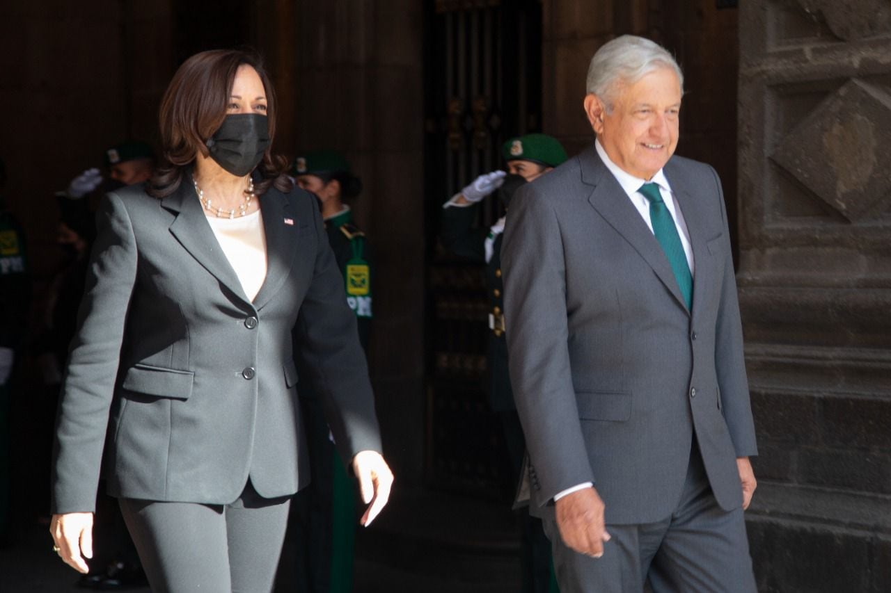 Kamala Harris y AMLO/Cortesía