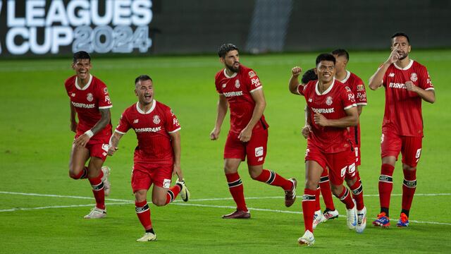 Jugadores del Deportivo Toluca, en la Leagues Cup.