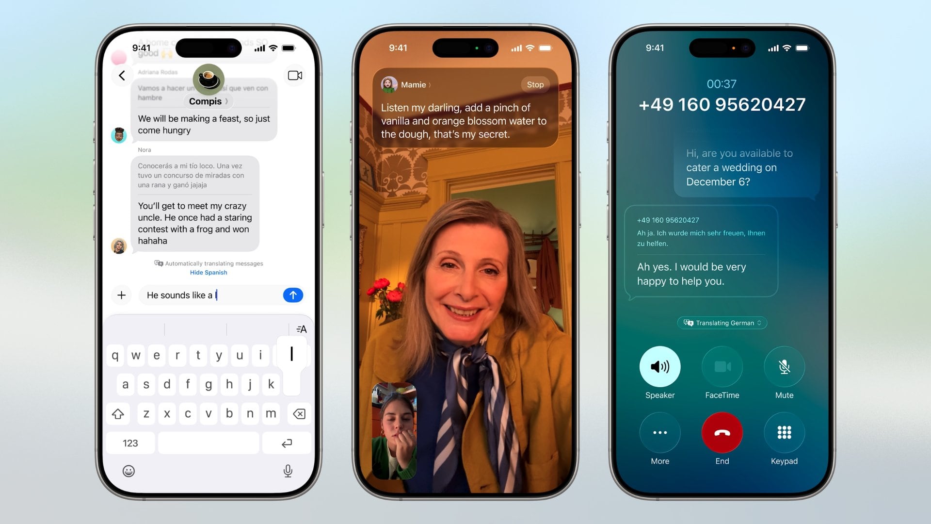 Traducción instantánea con el iOS 26 presentado en la WWDC 2025