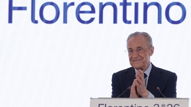 Florentino Pérez tras ser reelegido presidente del Real Madrid