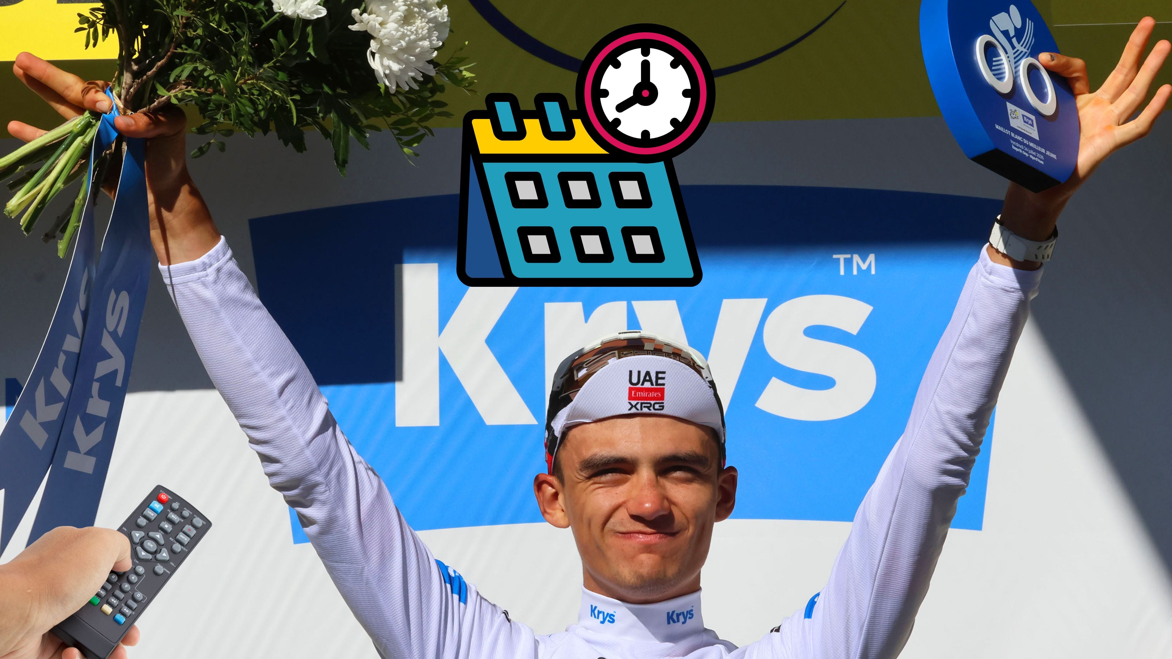 Isaac del Toro: horario y dónde ver al mexicano subir al podio del Tour de Francia 2026