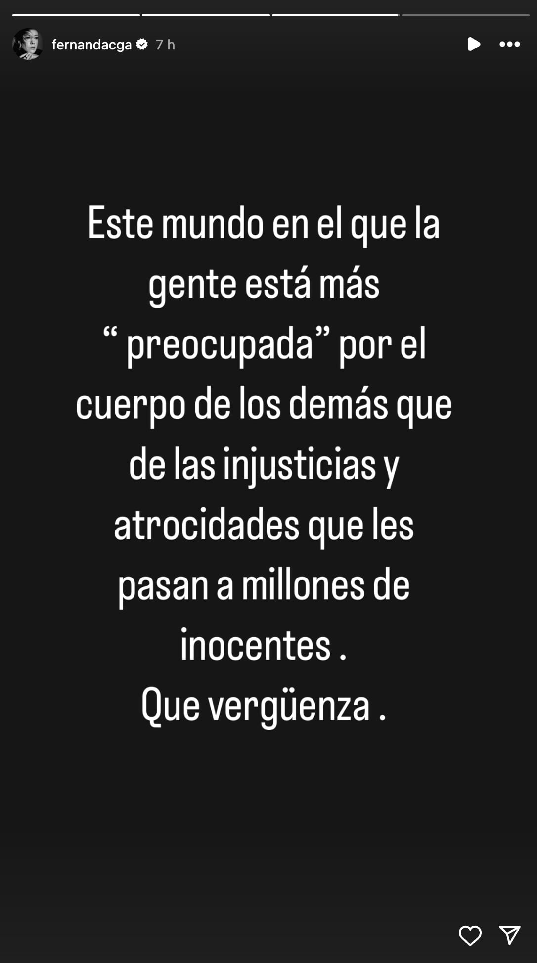 Fernanda Castillo en Instagram responde a las críticas por su cuerpo