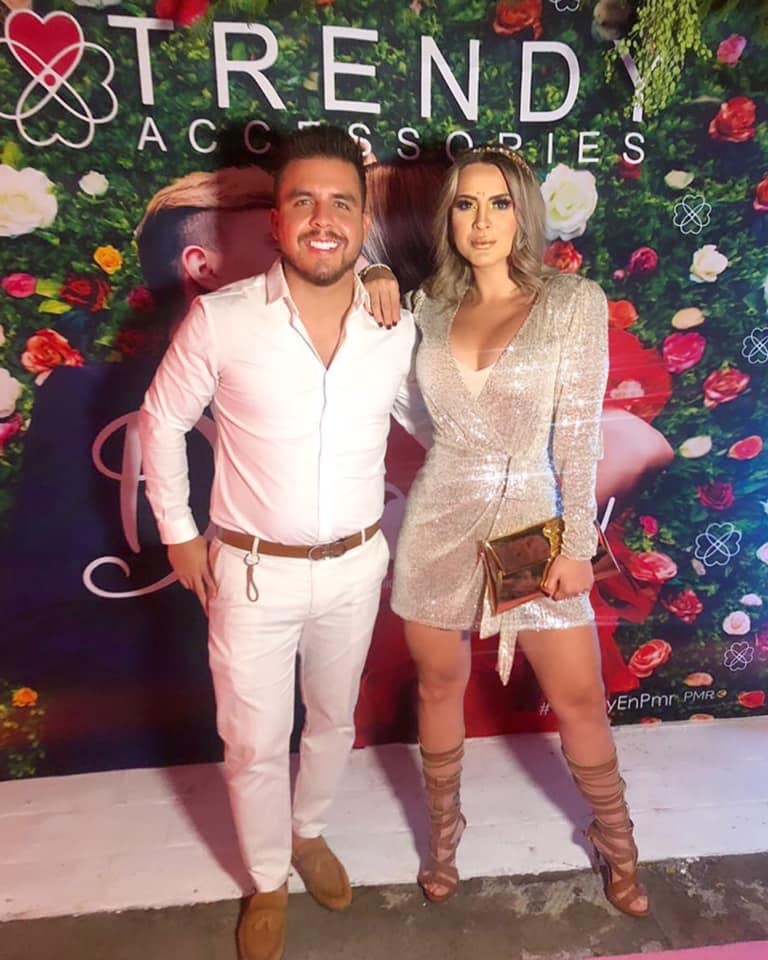 Montserrat Barojas y su esposo José Carlos.