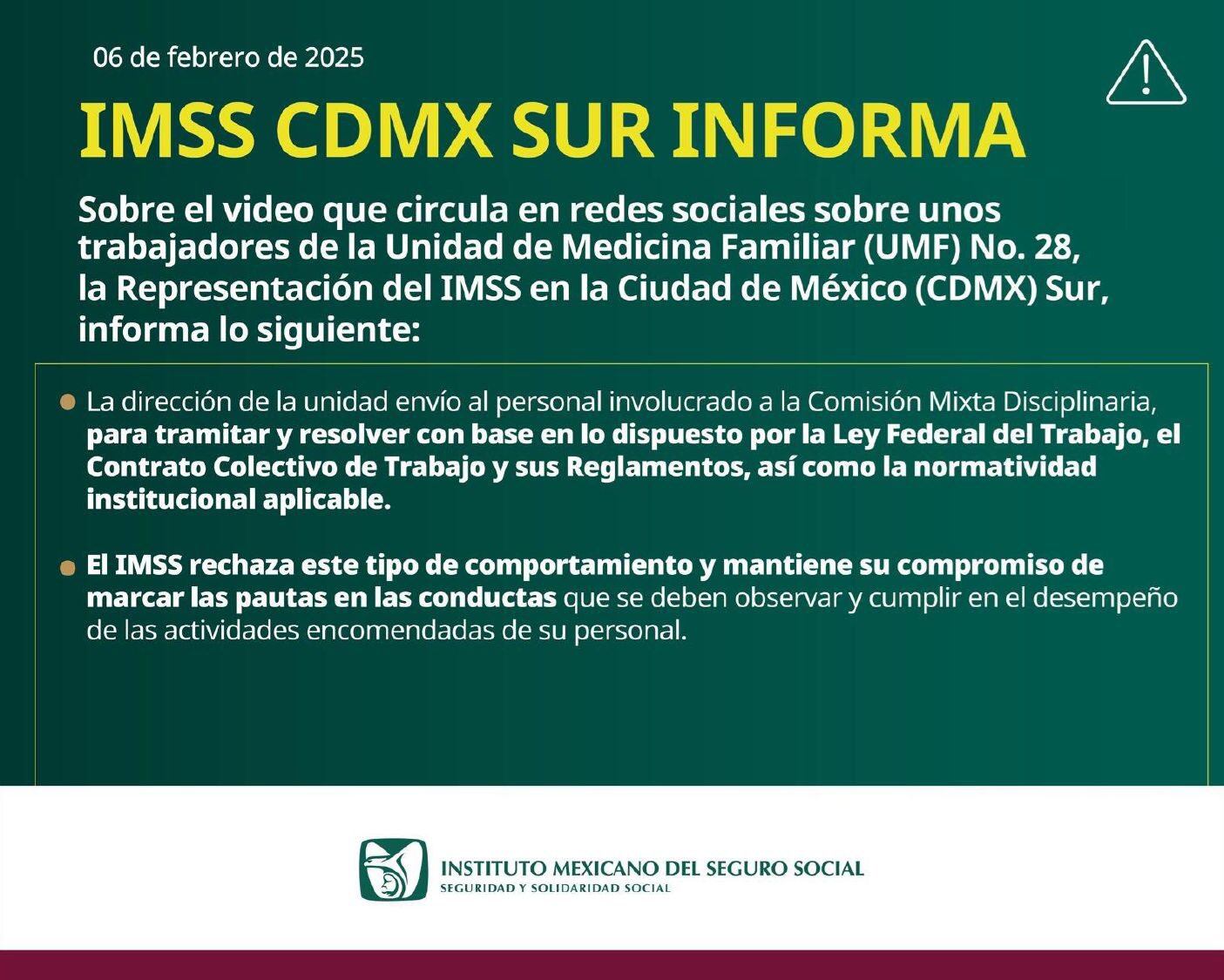 Video de los trabajadores del IMSS besándose