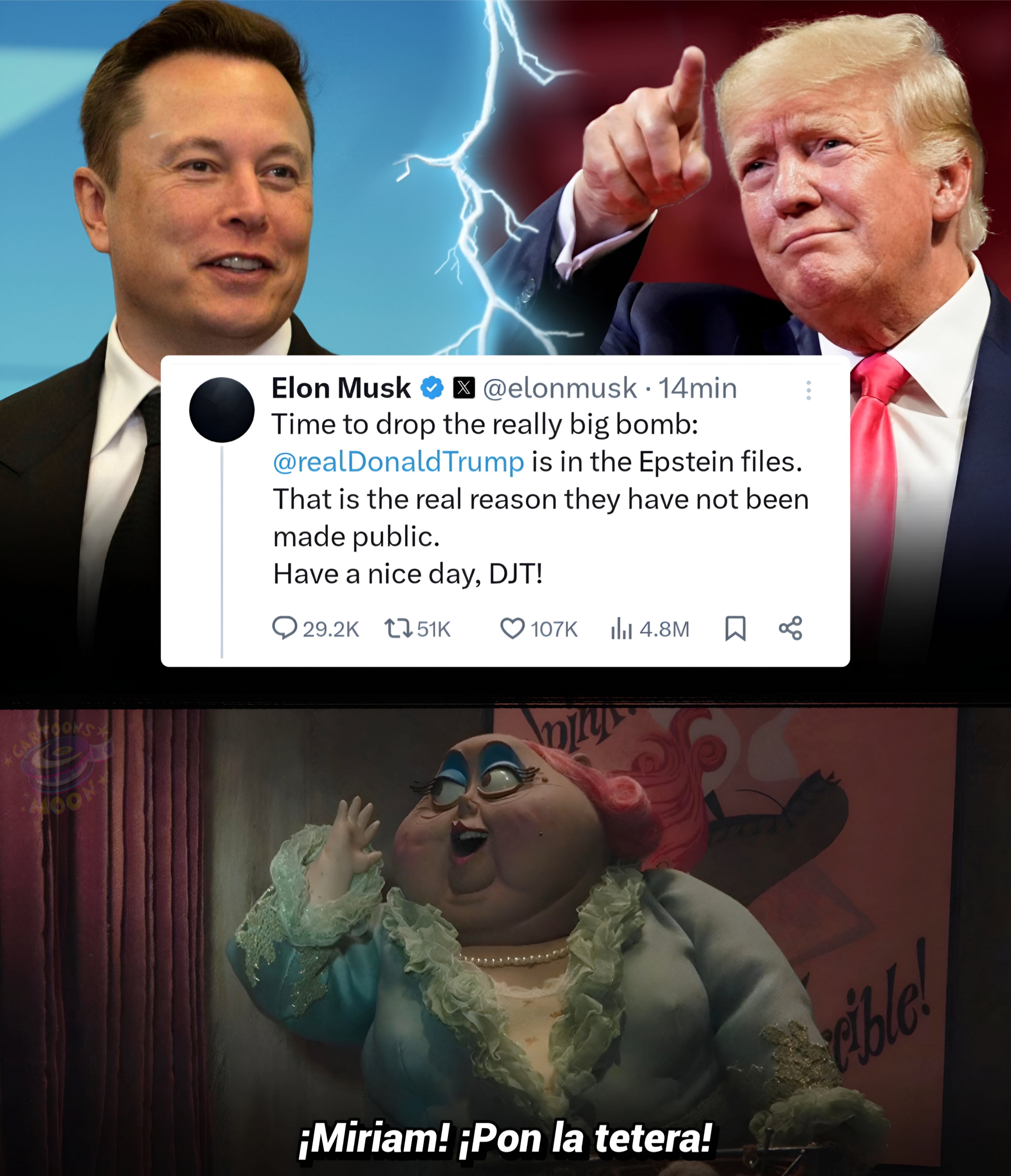 Memes de la pelea entre Elon Musk y Donald Trump