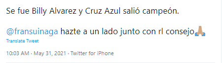 Cruz Azul, "Billy" Álvarez