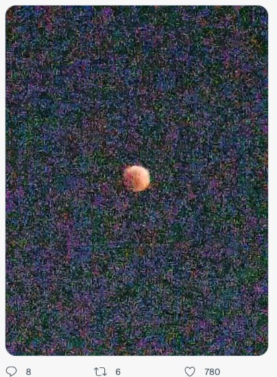 Fotos con mala calidad del Eclipse Lunar 2022