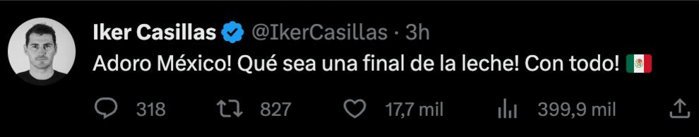 Iker Casillas sobre final de Liga MX