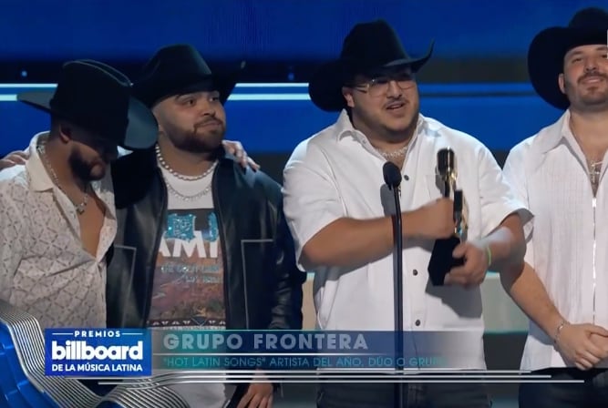 Premios Billboard de la Música Latina 2023: Grupo Frontera ganan en “Hot Latin Songs” Artista del Año, Dúo o Grupo