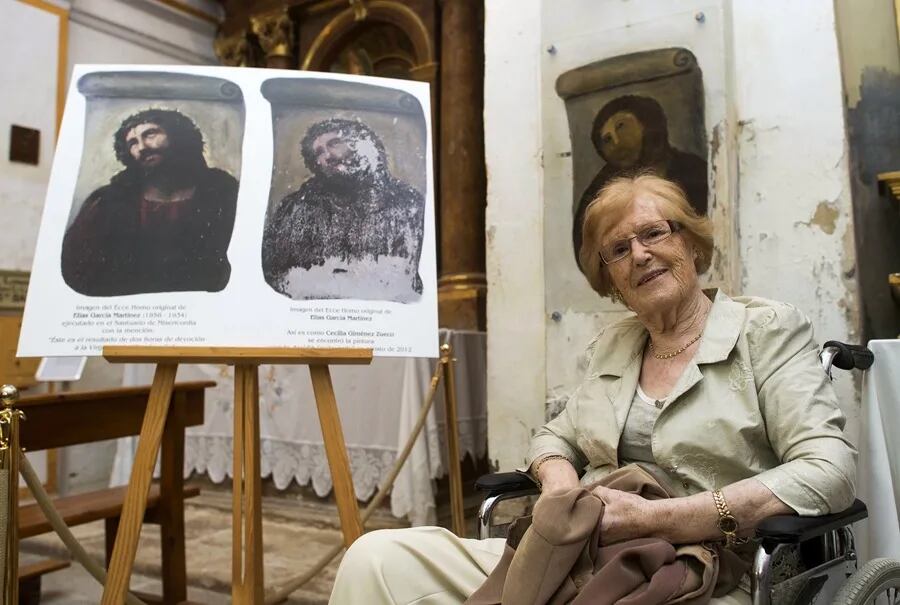 Cecilia Giménez, la restauradora del Ecce Homo